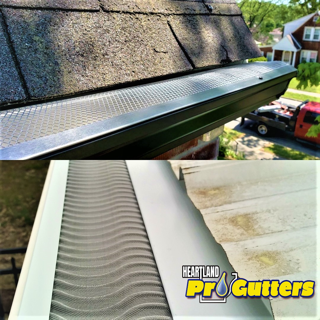 Different types of professional contractor gutter guards compared side by side.