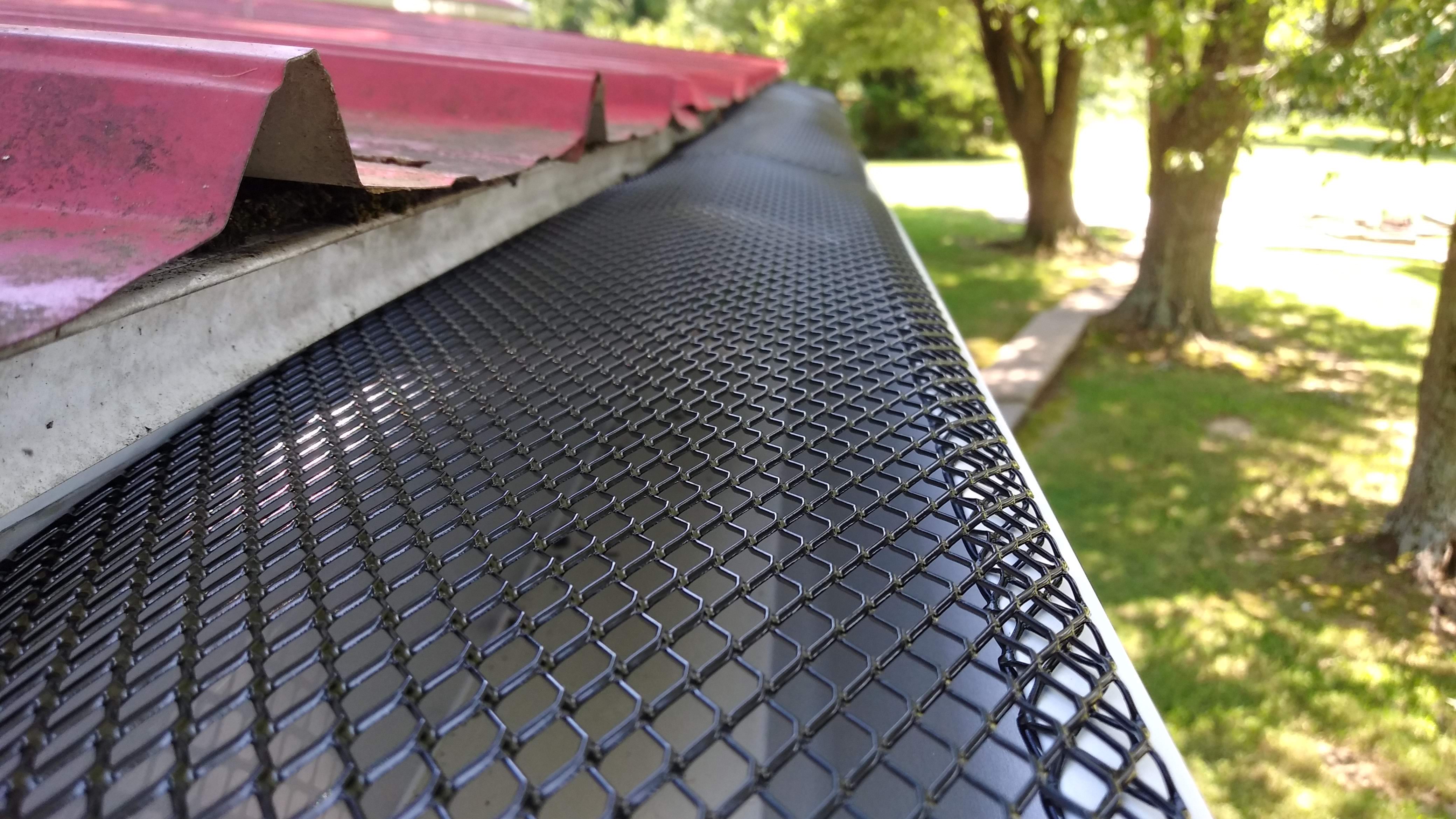 High-quality gutter guards installed on a residential home near Mayfield, Kentucky.